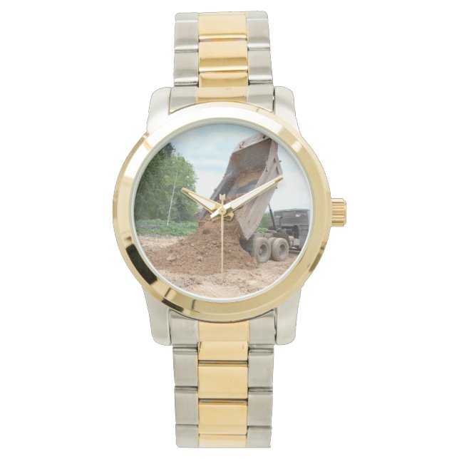 Dump Truck Unloading Dirt Watch (Front)