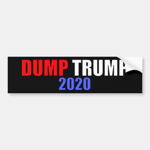 Dump Trump 2020 Anti_Trump Bumper Sticker