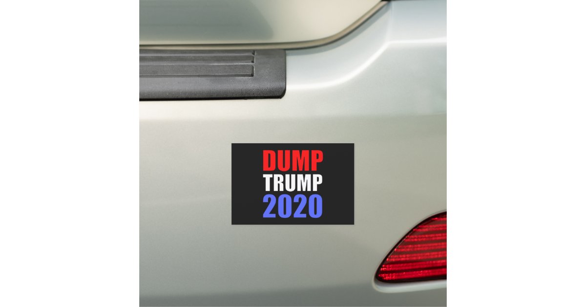 Dump Trump 2020 Anti Trump Car Magnet Zazzle 