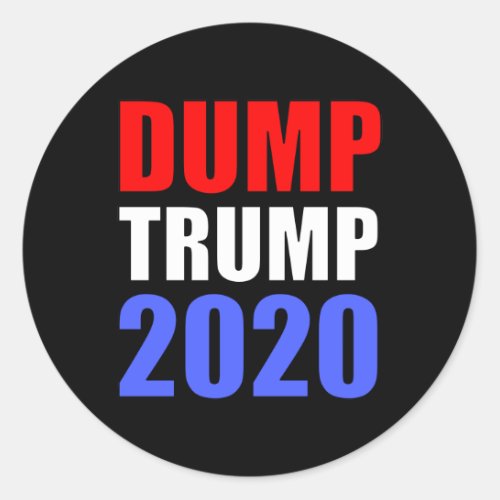 Dump Trump 2020 Anti_Trump Classic Round Sticker