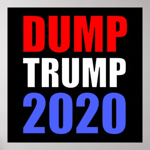 Dump Trump 2020 Anti_Trump Poster
