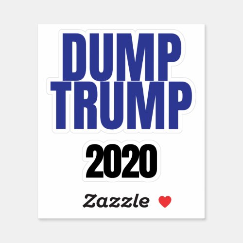 Dump Trump 2020 Sticker 7
