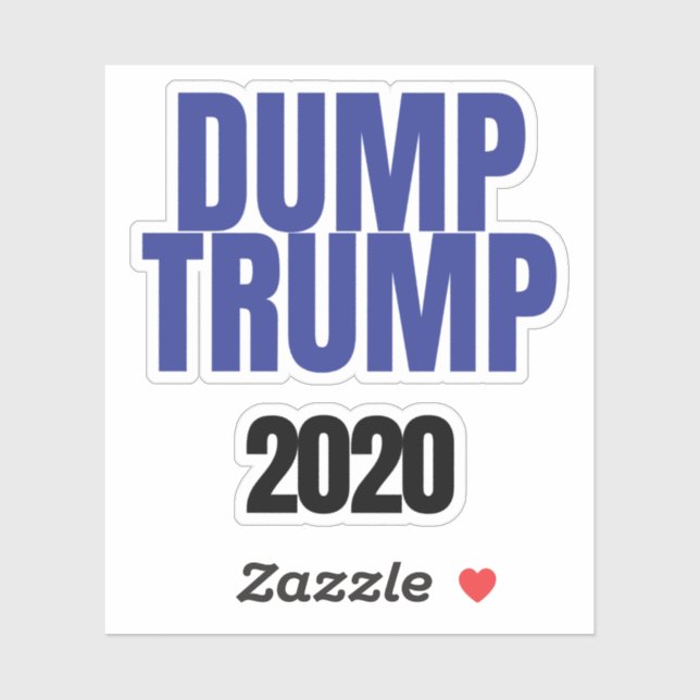 Dump Trump 2020 Sticker 7 (Sheet)