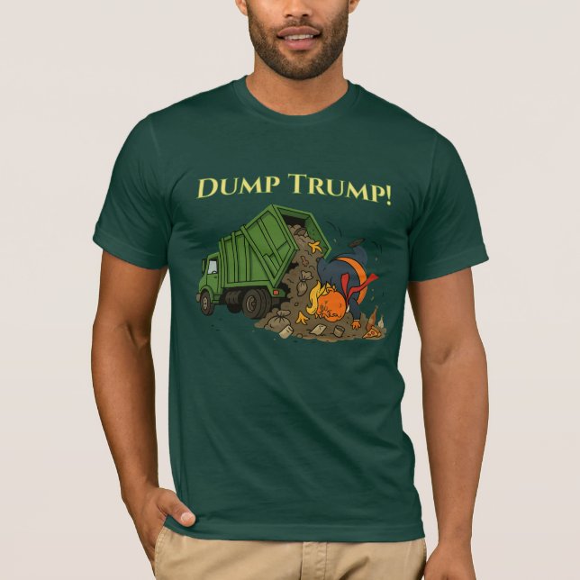 DUMP TRUMP! Anti-Trump Anti-Republican Political T-Shirt (Front)