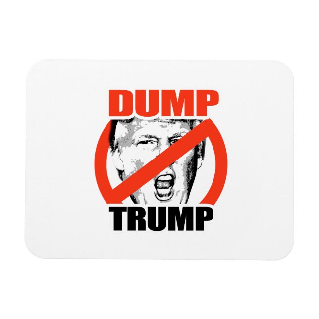 Dump Trump - Anti-Trump Magnet (Horizontal)