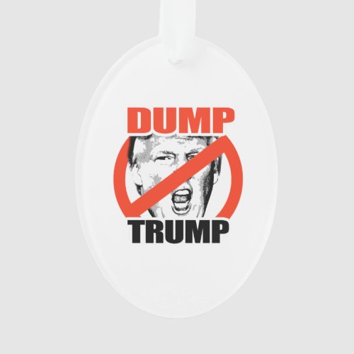 Dump Trump _ Anti_Trump Ornament