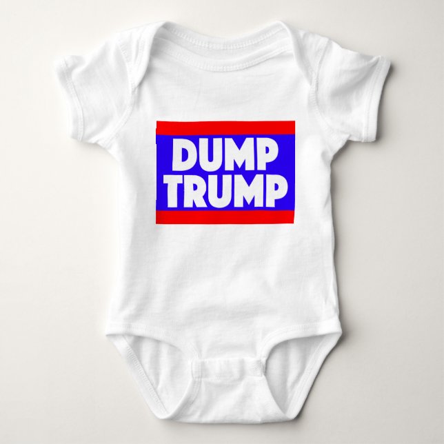 Dump Trump Baby Outfit Bodysuit (Front)