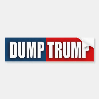 "DUMP TRUMP" BUMPER STICKER
