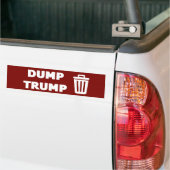 Dump Trump Bumper Sticker (On Truck)