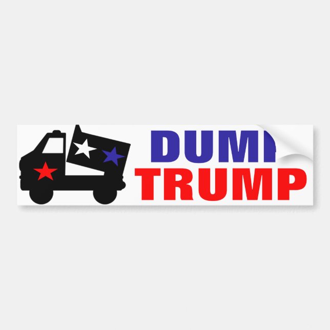 DUMP TRUMP BUMPER STICKER (Front)