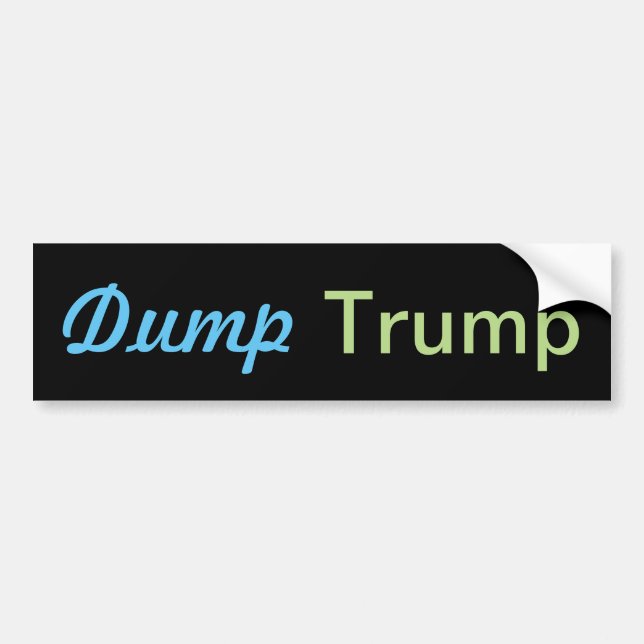 Dump Trump Bumper Sticker (Front)
