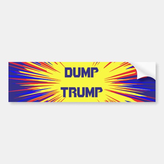 CafePress Dump Trump 10x3 Rectangle Bumper Sticker Car CafePress Dump Trump 10x3 Rectangle Bumper Sticker Car