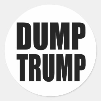 "DUMP TRUMP" CLASSIC ROUND STICKER