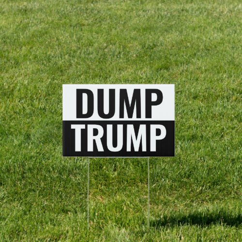 DUMP TRUMP Custom double_sided Yard Sign