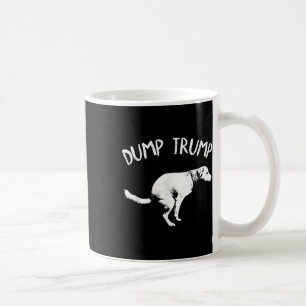 Dump Trump Dog Pooping Coffee Mug