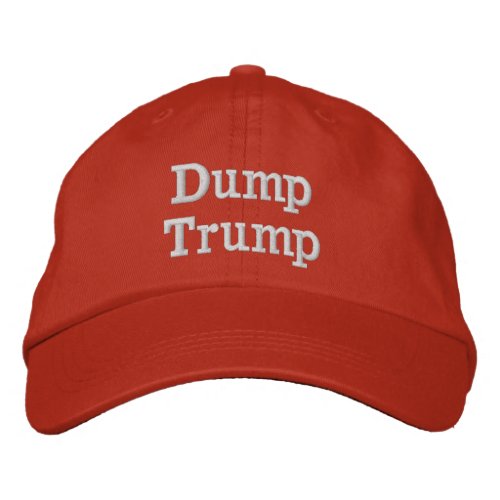 Dump Trump Embroidered Baseball Cap