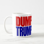 “dump Trump” (left-handed) Coffee Mug at Zazzle