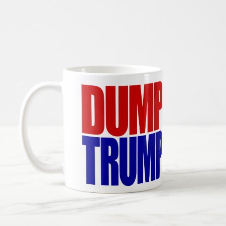 “dump Trump” (left-handed) Coffee Mug