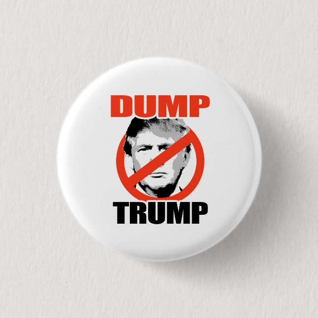 Dump Trump Now Button (Front)