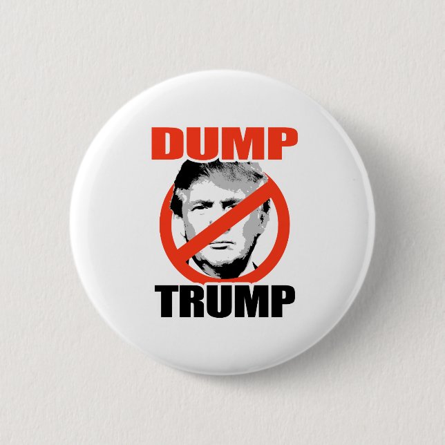 Dump Trump Now Button (Front)