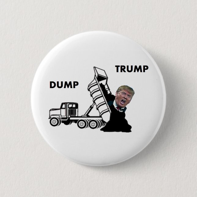 Dump Trump Pinback Button (Front)