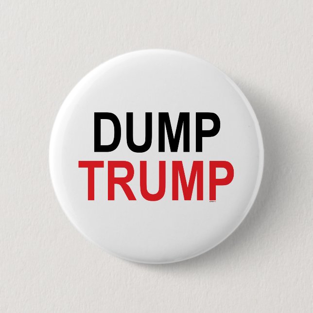 Dump Trump Pinback Button (Front)