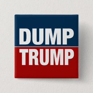 "DUMP TRUMP" PINBACK BUTTON