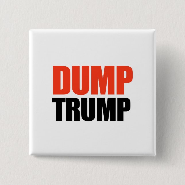 Dump Trump Pinback Button (Front)