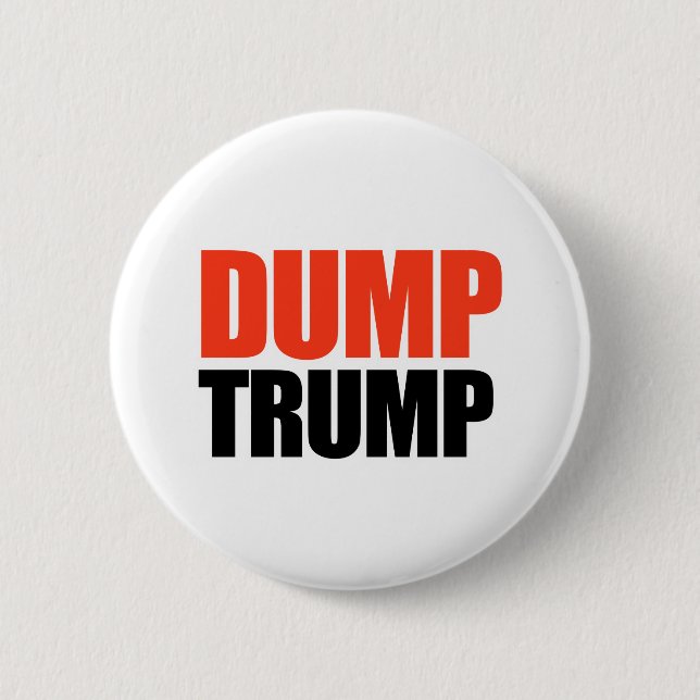Dump Trump Pinback Button (Front)