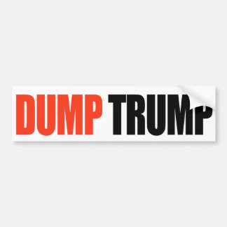 DUMP TRUMP -.png Bumper Sticker