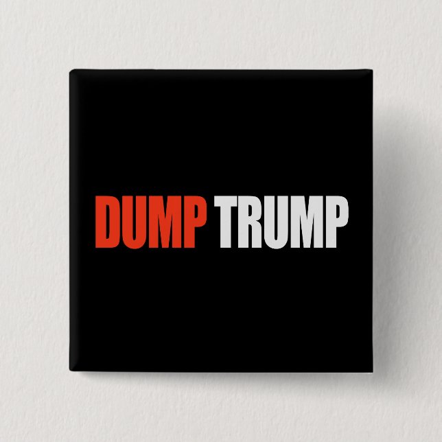 DUMP TRUMP - - .png Pinback Button (Front)