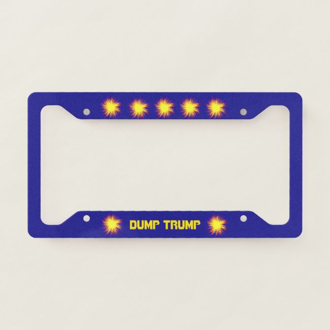 Dump Trump Political License Plate Frame