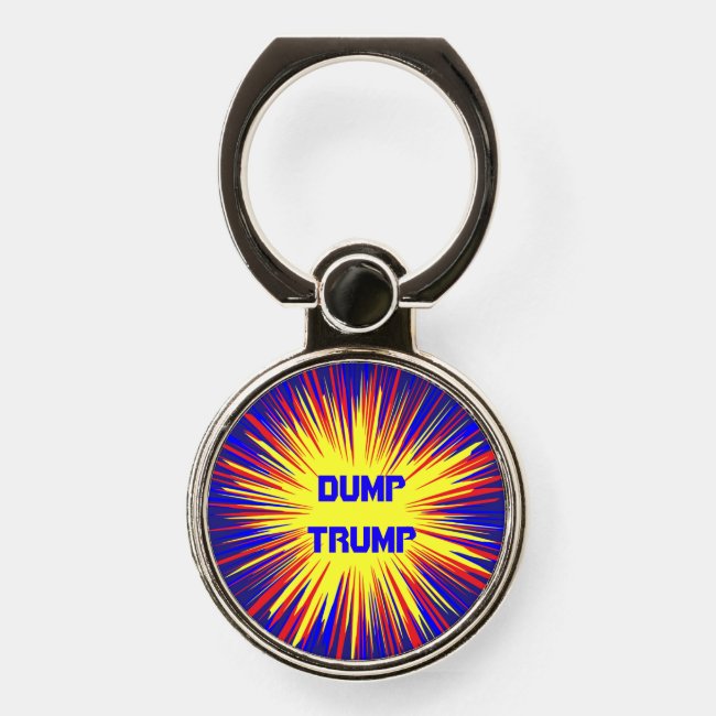 Dump Trump Political Phone Ring Holder