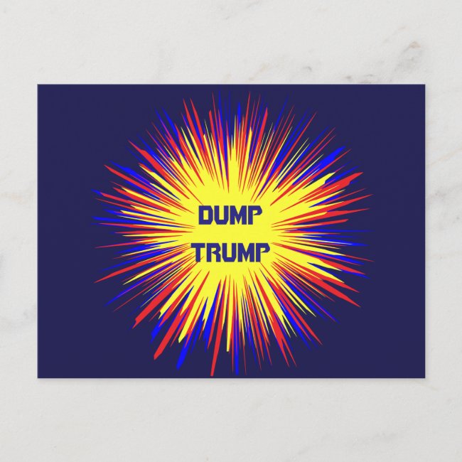 Dump Trump Postcard