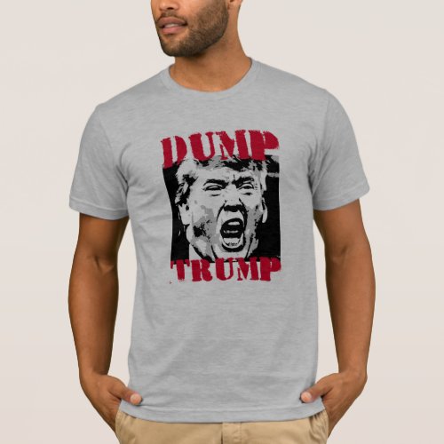 DUMP TRUMP _ RED LETTERS _ Anti_Trump _ T_Shirt