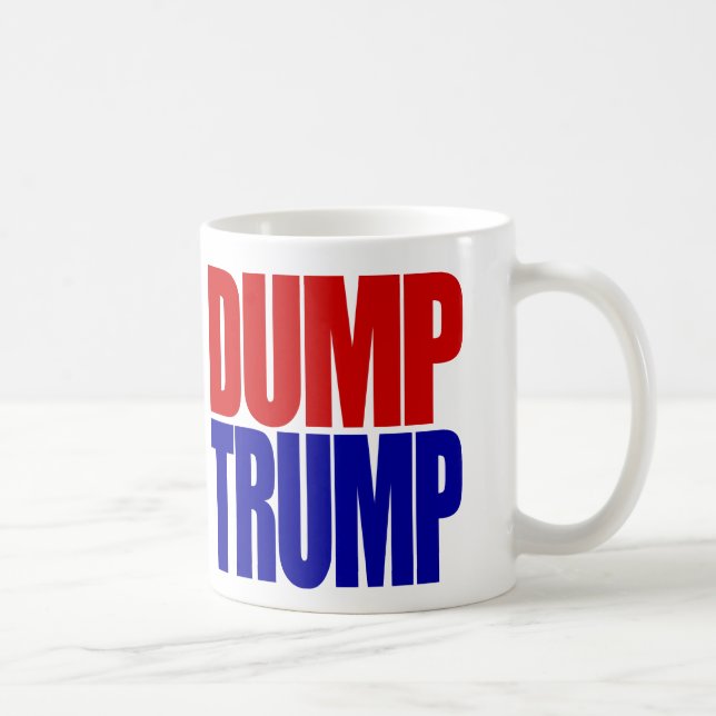 “DUMP TRUMP” (right-handed) Coffee Mug (Right)