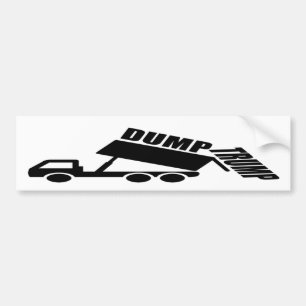 Dump Trump truck Bumper Sticker