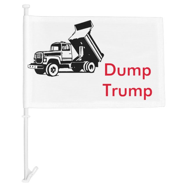dump trump truck car flag (Front)