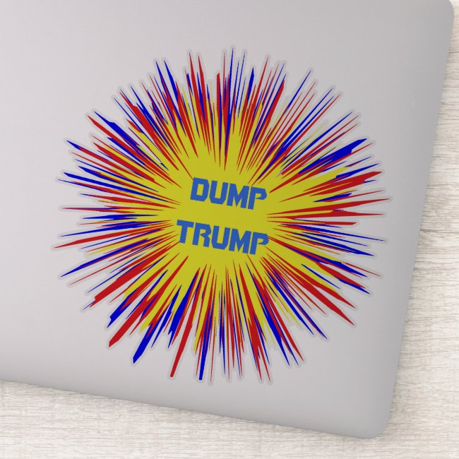 Dump Trump Vinyl Political Contour Sticker