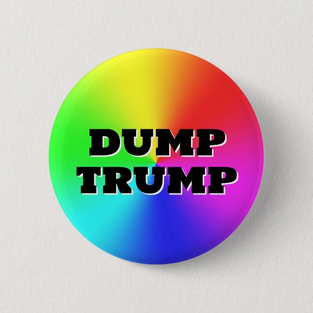 DUMP TRUMP ( you can change the words! ) Button (Front)