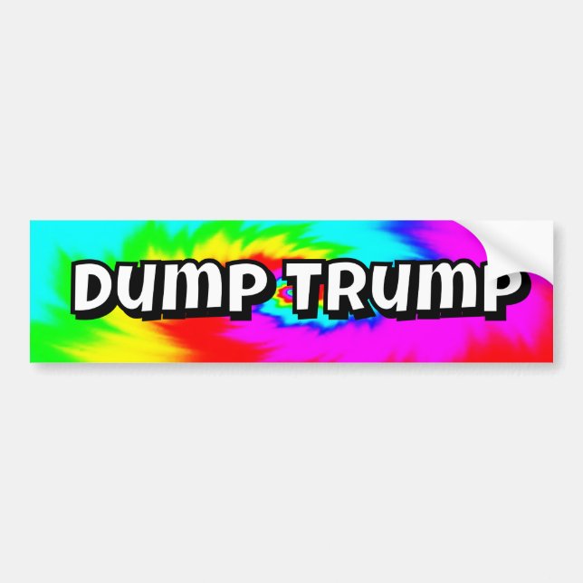 Dump Trump (you may change the words) Bumper Sticker (Front)