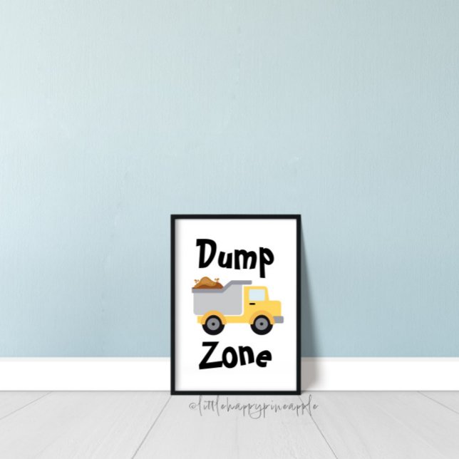 Dump Zone Dump Truck Kids Room Decor (Creator Uploaded)