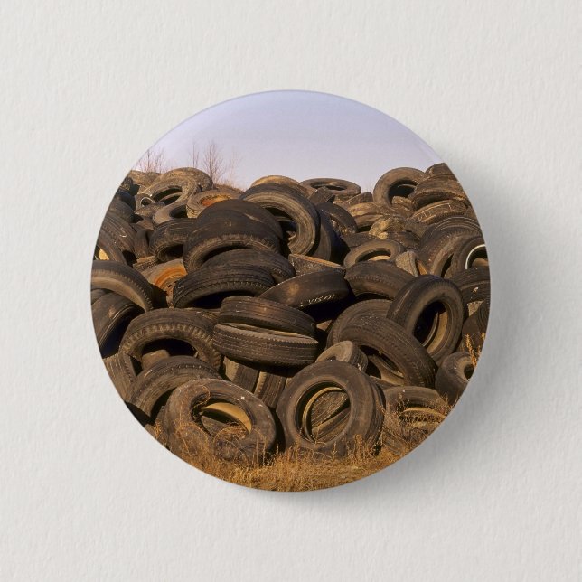 Dumped old tyres button (Front)