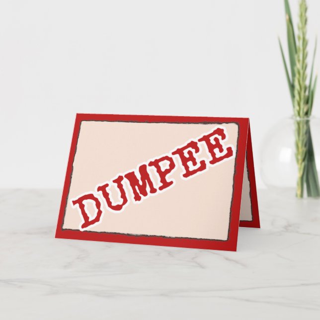 DUMPEE - Anti Valentine Holiday Card (Front)