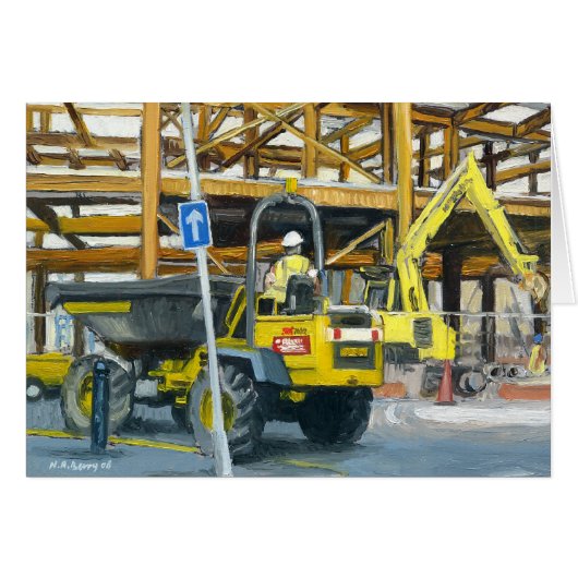 Dumper Truck, Cardiff, Wales, UK (Front Horizontal)