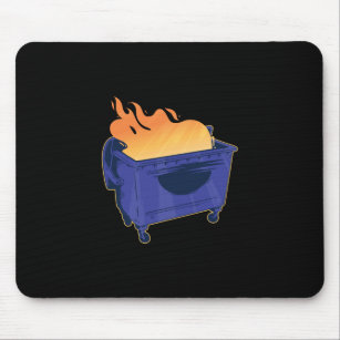 dumping fire mouse pad