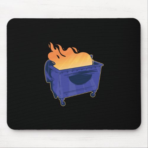 dumping fire mouse pad
