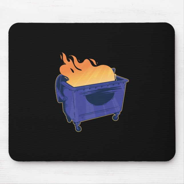 dumping fire mouse pad (Front)