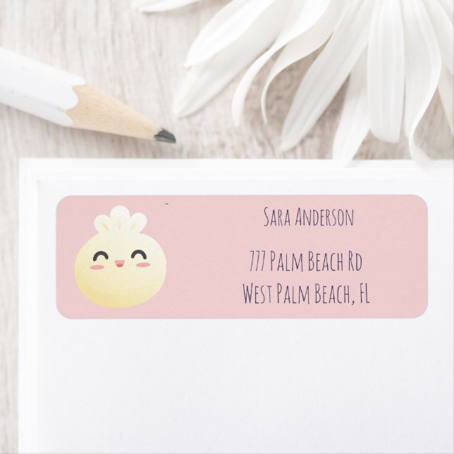 Dumpling Baby Shower Girl Label (Insitu)