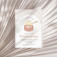 Dumpling Birthday Invitation, Dim Sum Birthday